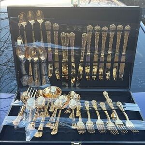 WM Rogers & Son Enchanted Rose Gold Plated Silverware Flatware